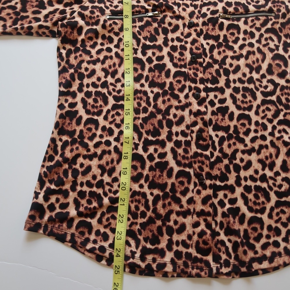 Women’s Long Sleeve Leopard Shirt - Picture 6 of 8